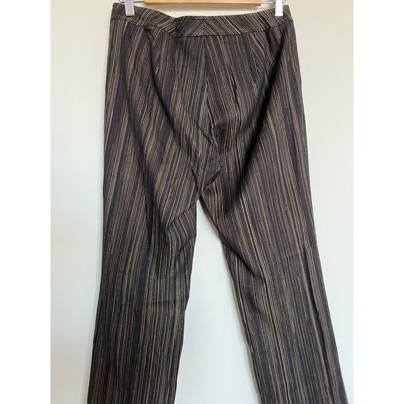Collection Brown & Tan Stripped Pants - Size 4 - Picture 6 of 7